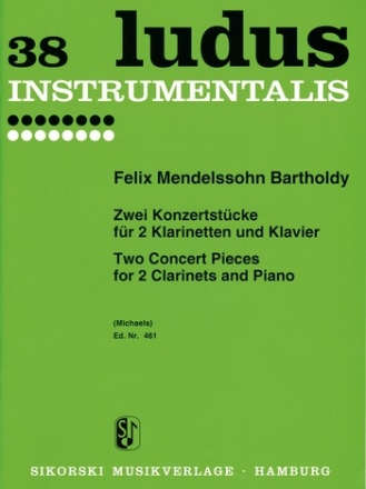 2 Konzertstcke op.113 und op.114 fr 2 Klarinetten und Klavier