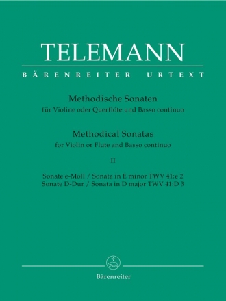 Methodische Sonaten Band 2 fr Violine (Fl) und Bc