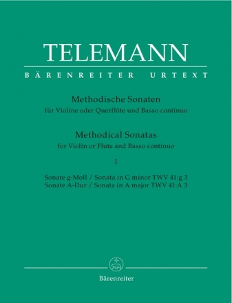 Methodische Sonaten Band 1 fr Violine (Fl) und Bc