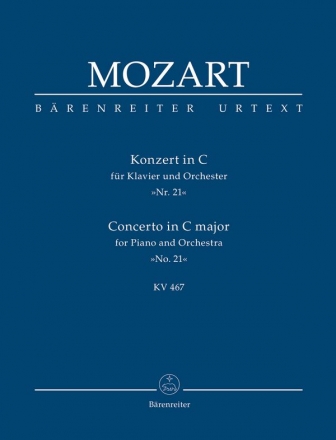 Konzert C-Dur KV467  fr Klavier und Orchester Studienpartitur