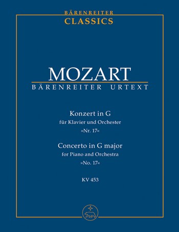 Konzert G-Dur KV453 fr Klavier und Orchester Studienpartitur