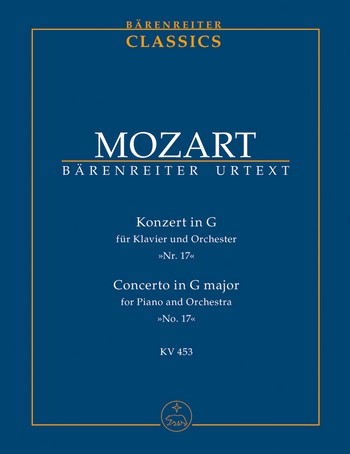 Konzert G-Dur KV453 fr Klavier und Orchester Studienpartitur