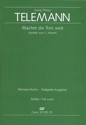 Machet die Tore weit TWV1:1074 fr Soli, Chor und Orchester Partitur