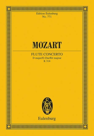 Konzert D-Dur KV314 fr Flte und Orchester Studienpartitur
