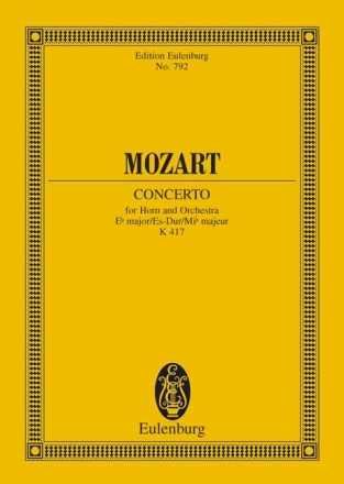 Konzert Es-Dur Nr.2 KV417 fr Horn und Orchester Studienpartitur