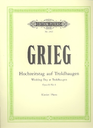 Hochzeitstag auf Troldhaugen op.65,6 für Klavier