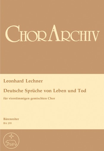 Deutsche Sprche von Leben und Tod fr gem Chor Partitur