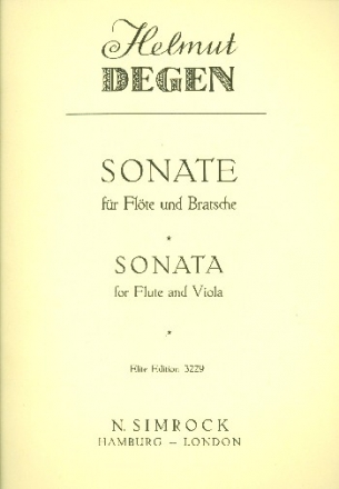 Sonate für Flöte und Viola Spielpartitur