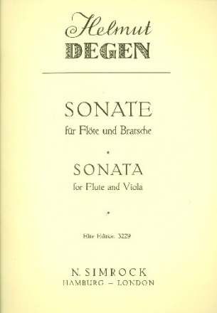 Sonate fr Flte und Viola Spielpartitur