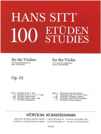 100 Studies op.32 vol.3 for violin
