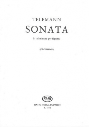 Sonate e-Moll fr Fagott und Klavier