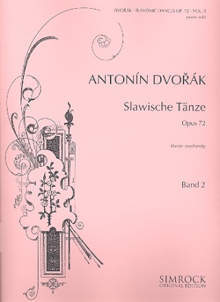 Slawische Tnze op.72 Band 2 fr Klavier