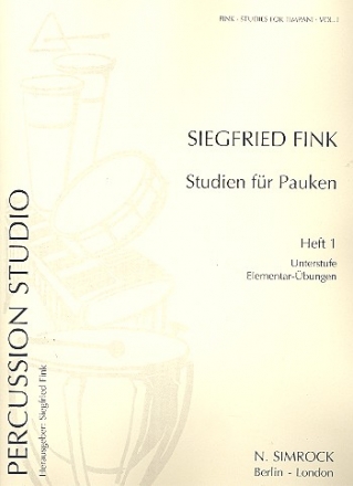 Studien fr Pauken Band 1 - Elementarbungen fr Pauke