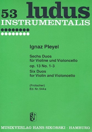 3 Duos Band 1 (Nr.1-3) fr Violine und Violoncello,  Stimmen