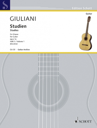 Studien op.1 Band 1 fr Gitarre