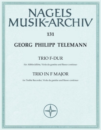 Trio F-Dur  fr Altblockflte, Viola da gamba und Bc