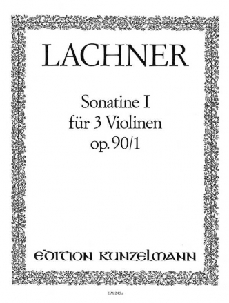 Sonatine G-Dur op.90,1 fr 3 Violinen 3 Stimmen