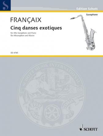 5 danses exotiques fr Altsaxophon und Klavier