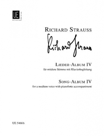 Lieder-Album Band 4 fr mittlere Singstimme und Klavier (dt/en)