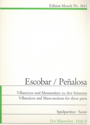 Villancicos und Messenstze zu 3 Stimmen (Durand) Partitur und Stimmen
