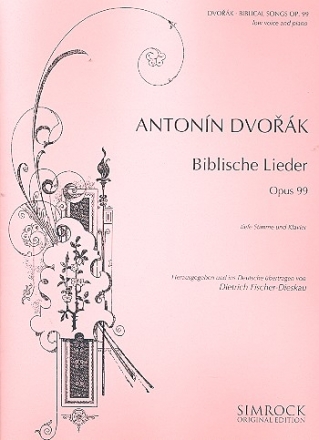 Biblische Lieder op.99 fr tiefe Singstimme und Klavier