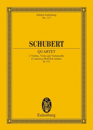 Streichquartett G-Moll D173 fr Streichquartett Studienpartitur