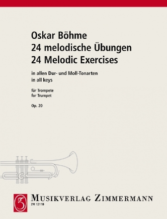 24 melodische bungen op.20 in allen Dur- und Moll-Tonarten fr Trompete in B oder A