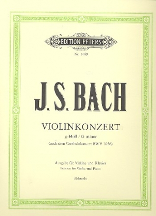 Konzert g-Moll fr Violine und Streicher fr Violine und Klavier