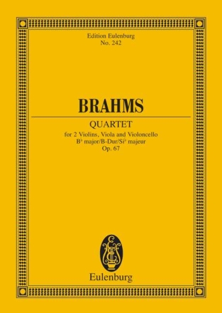 Streichquartett B-Dur op.67 Studienpartitur 