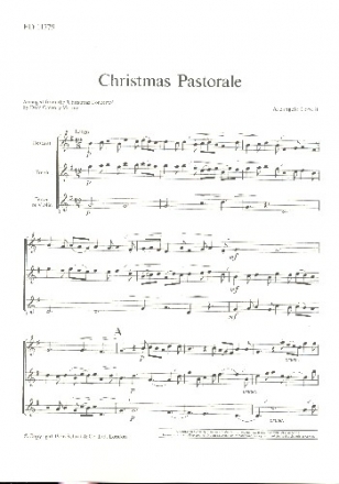 Pastorale from Christmas Concerto op.6,8 for 3 recorders (SAT) score