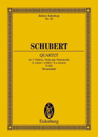 Streichquartett a-Moll D804 fr Streichquartett Studienpartitur