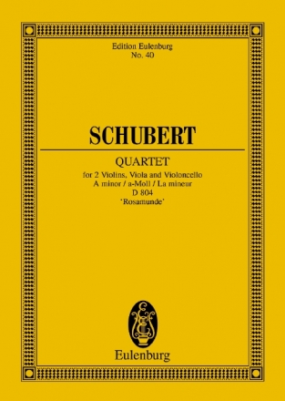 Streichquartett a-Moll D804 fr Streichquartett Studienpartitur