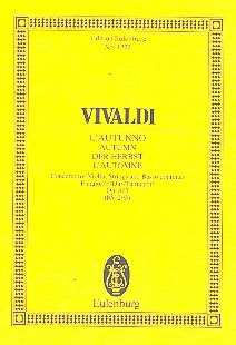 Konzert F-Dur op.8,3 fr Violine, Streicher und Bc Studienpartitur