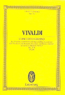 Concerto grosso d-Moll op.3,11 für Orchester Studienpartitur