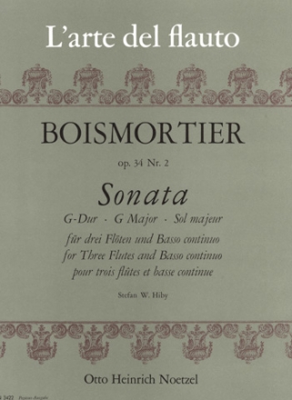 Sonate G-Dur op.34,2 fr 3 Flten und Bc