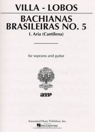 Aria for soprano and guitar Bachianas Brasileiras no. 5