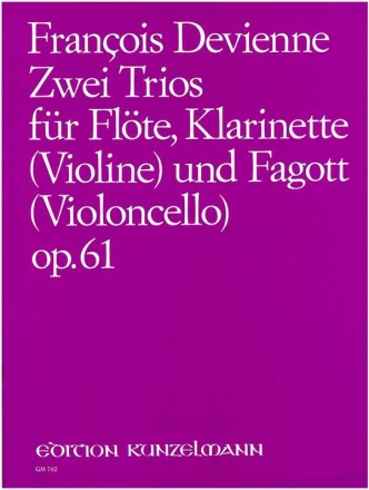 2 Trios op.61 Nrs.1-2 fr Flte, Klarinette in C und Fagott 3 Stimmen