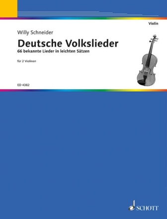 Deutsche Volkslieder für 2 Violinen Spielpartitur