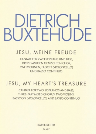 Jesu meine Freude fr Soli (SSB), Chor und Instrumente Partitur und 4 Stimmen