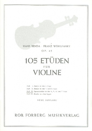 105 Etden op.45 Band 3 (Nr.76-89) fr Violine