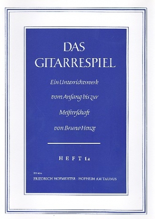 Das Gitarrespiel Band 1a fr 1-2 Gitarren