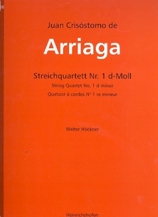 Streichquartett Nr.1 d-Moll fr Streichquartett Stimmen