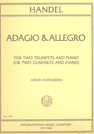 Adagio and Allegro for 2 trumpets and piano