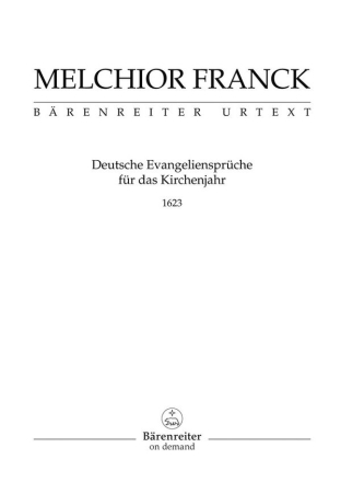 Deutsche Evangeliensprche fr das Kirchenjahr 68 Motetten fr gem Chor (Stammausgabe)