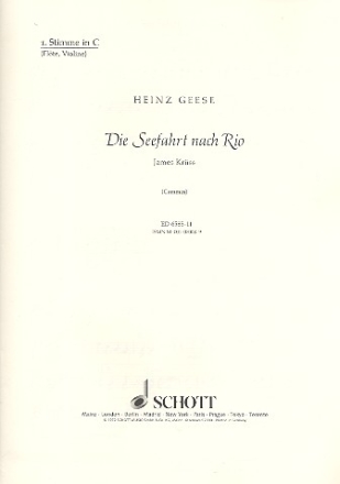 Die Seefahrt nach Rio fr Sprecher, Kinderchor und Instrumente 1. Stimme in C