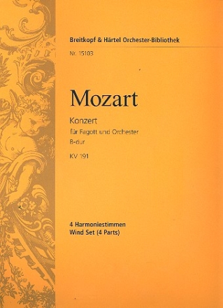 Konzert B-Dur KV191 fr Fagott und Orchester Harmonie
