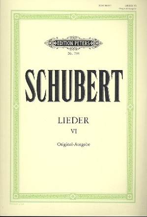 Lieder Band 6 fr Gesang (hoch) und Klavier