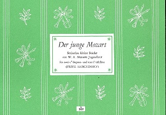 Der junge Mozart 16 kleine Stcke fr 3 Blockflten (SSA) Spielpartitur