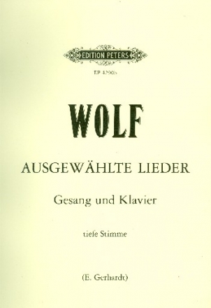 Ausgewhlte Lieder Singstimme und Klavier (dt/en)