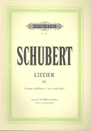 Lieder Band 4 fr Gesang (hoch) und Klavier